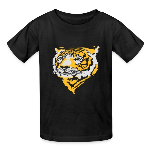 Tigre Majestueux : La Force de la Jungle sur T-shirts Russell Enfant