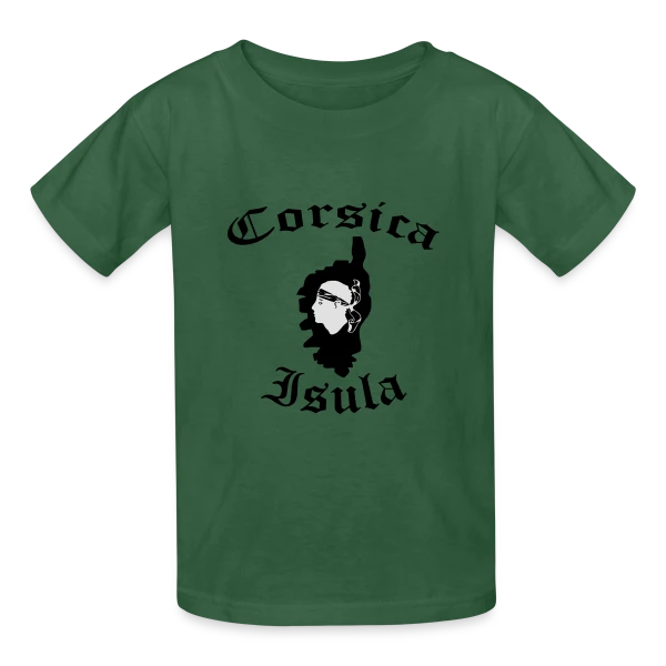 Corsica Isula Vintage sur T-shirts Russell Enfant