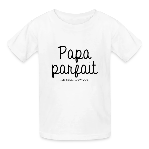 Papa Parfait sur T-shirts Russell Enfant