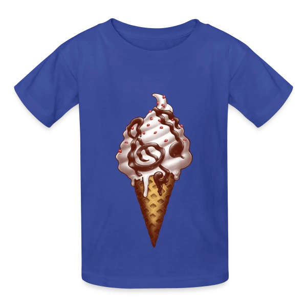 Mélodie Glacée sur T-shirts Russell Enfant