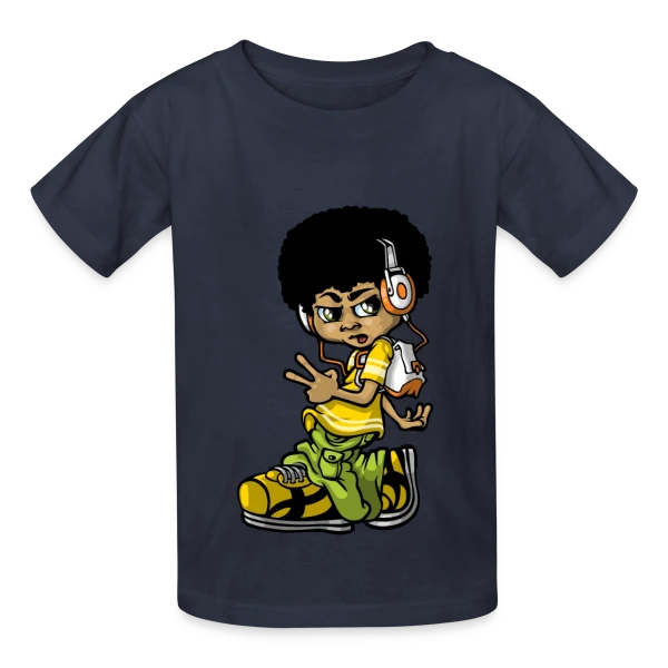 B-boy Hip Hop Vintage sur T-shirts Russell Enfant