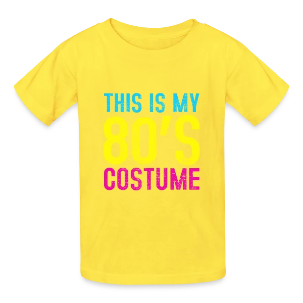 Mon Costume Années 80 sur T-shirts Russell Enfant