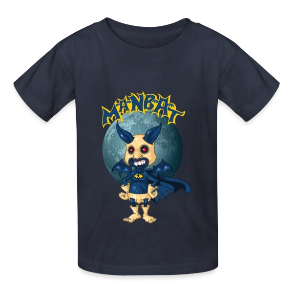 Man-Bat - Le Super Héros Volant sur T-shirts Russell Enfant