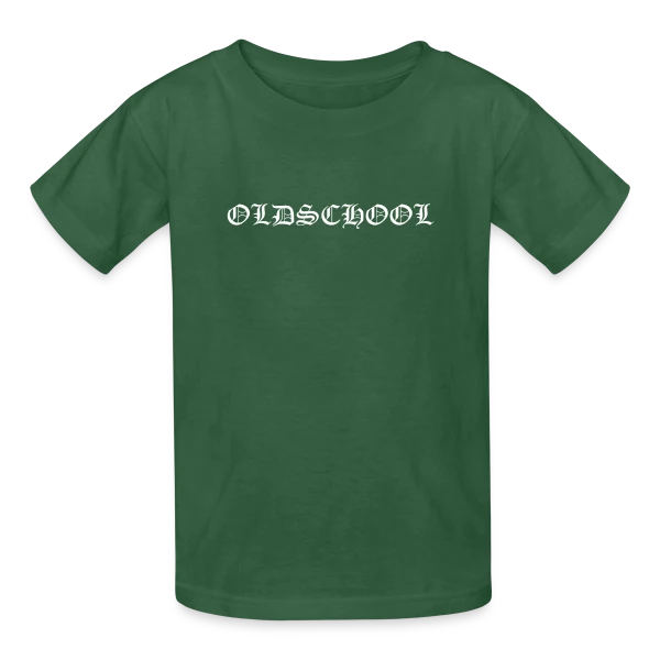 Inscription Oldschool Simple sur T-shirts Russell Enfant