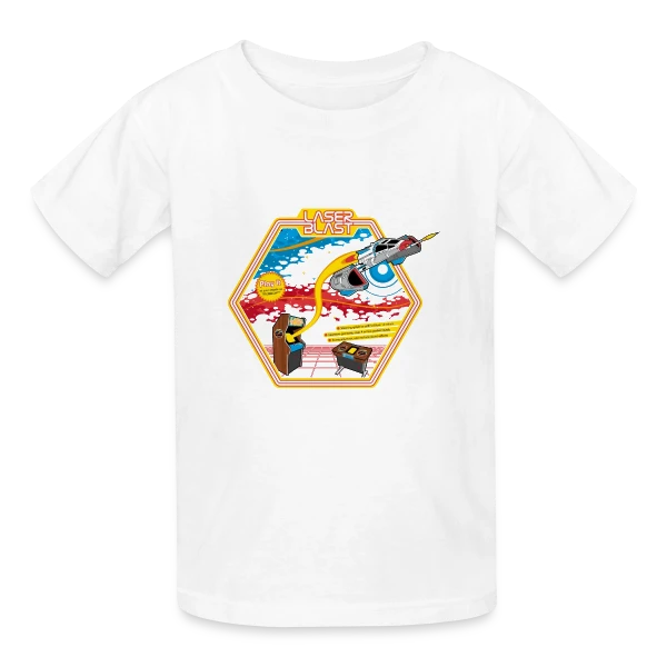 Explosion Laser : Design Lumineux sur T-shirts Russell Enfant