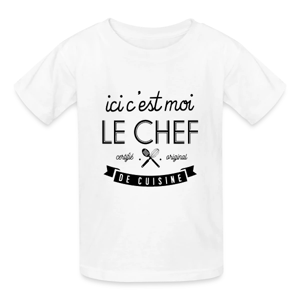 Ici, C'est Moi le Chef ! sur T-shirts Russell Enfant