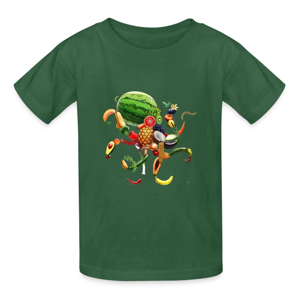 Pulpi Frutti : Saveur Marine Originale sur T-shirts Russell Enfant