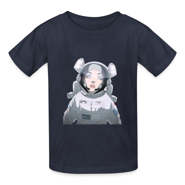 Astronaute Féminine Espace sur T-shirts Russell Enfant