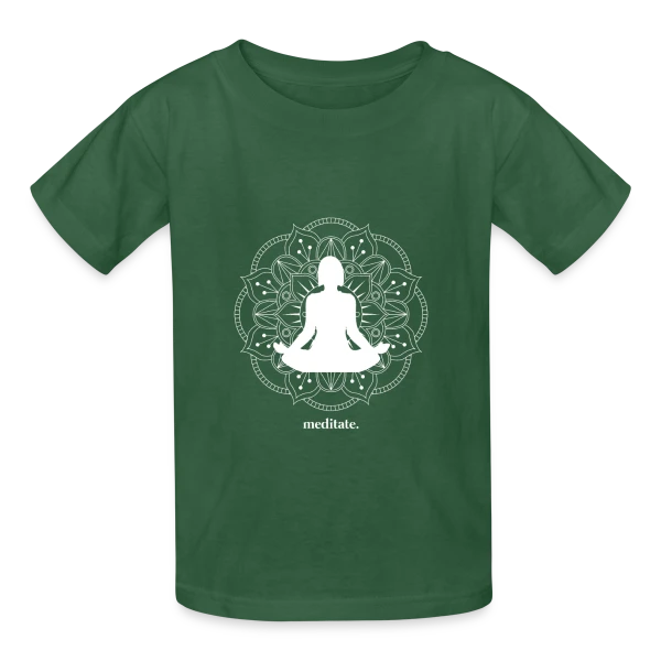 Yoga: Harmonie Corps & Esprit sur T-shirts Russell Enfant