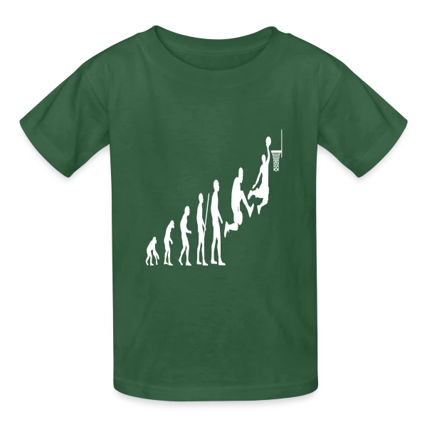 Évolution du Joueur de Basketball sur T-shirts Russell Enfant