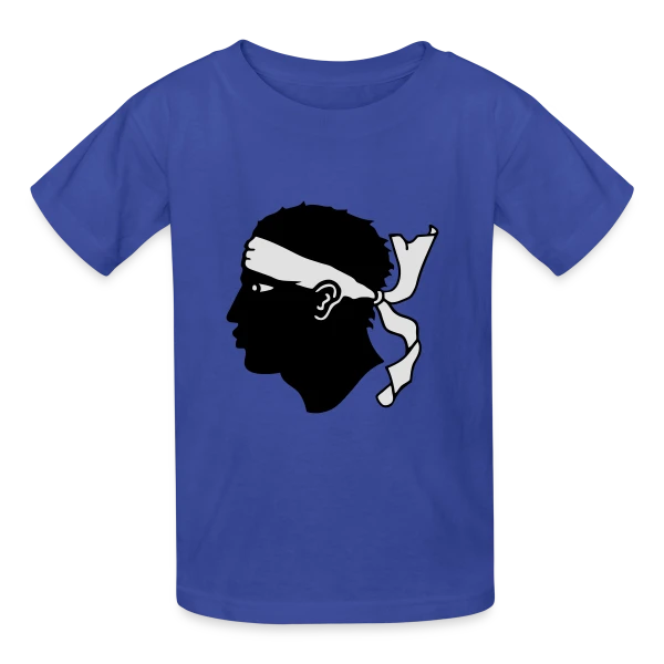 Tête de Maure Classique sur T-shirts Russell Enfant