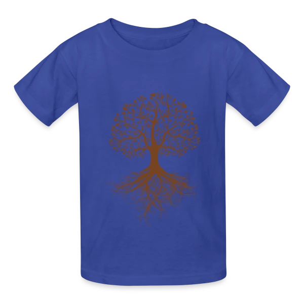 Arbre de Vie Racines Profondes sur T-shirts Russell Enfant