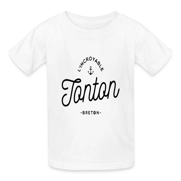 L'Incroyable Tonton Breton sur T-shirts Russell Enfant