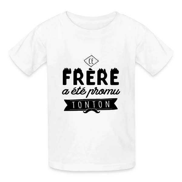 'Promu Tonton' : Le Cadeau Idéal pour Votre Frère sur T-shirts Russell Enfant