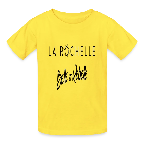 La Rochelle, Belle et Rebelle sur T-shirts Russell Enfant