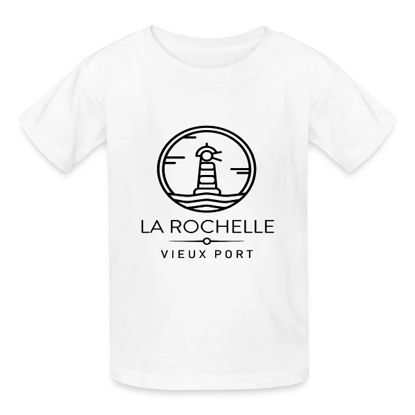 L'Élégance du Vieux Port de La Rochelle sur T-shirts Russell Enfant