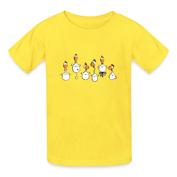 Poules folles - Verrückte Hühner sur T-shirts Russell Enfant
