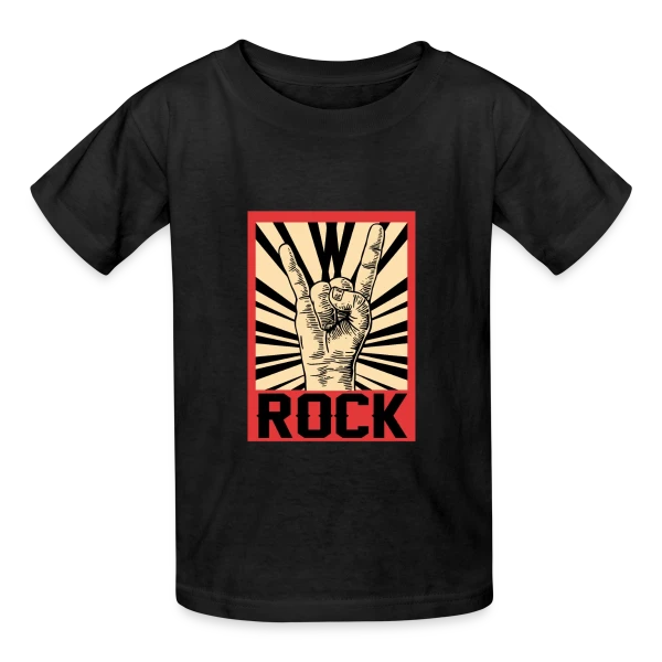 Simplement Rock sur T-shirts Russell Enfant