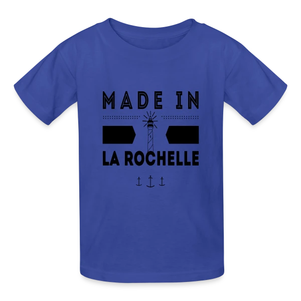 Né(e) à La Rochelle : L'Esprit Rochelais sur T-shirts Russell Enfant