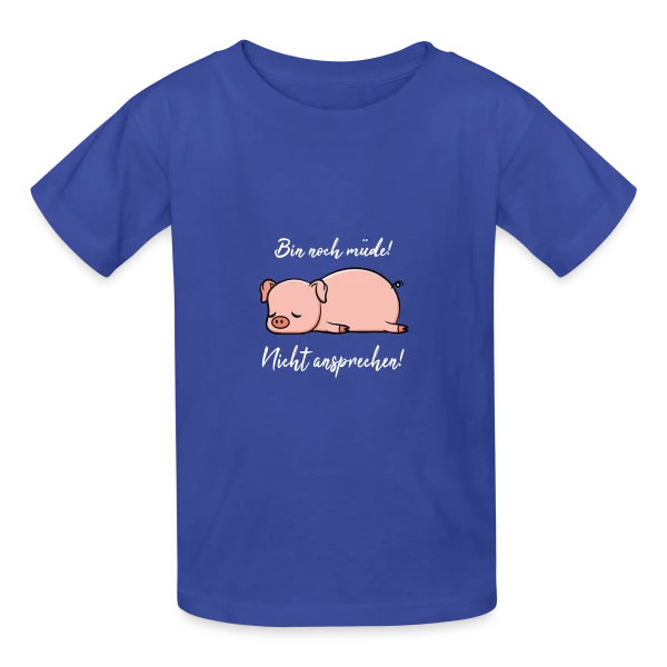 Petit Cochon Dodo sur T-shirts Russell Enfant