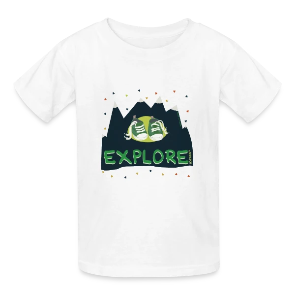 Randonnée Montagne Baskets sur T-shirts Russell Enfant