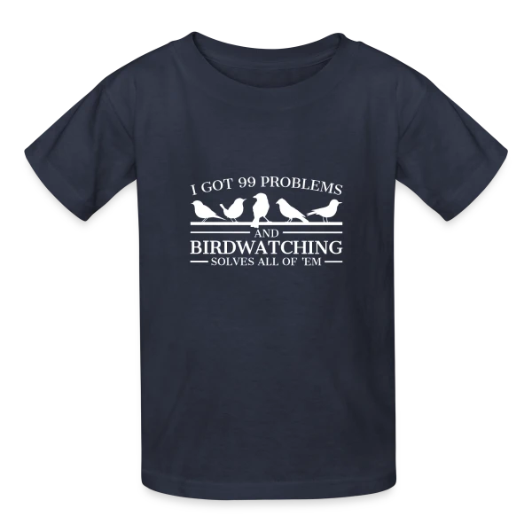 Problèmes d'Ornithologue sur T-shirts Russell Enfant