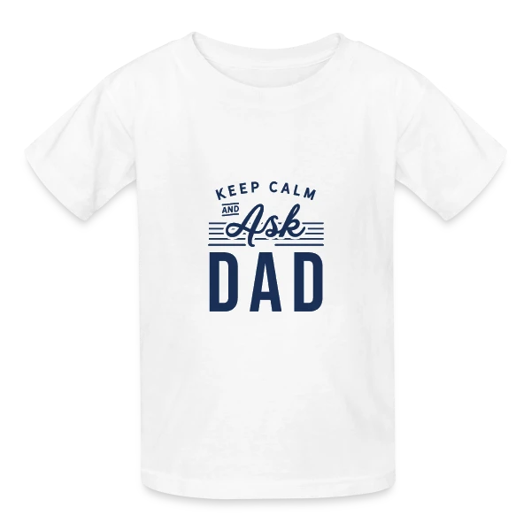 Design Original Fête des Pères - Pour l'Amour de Papa sur T-shirts Russell Enfant