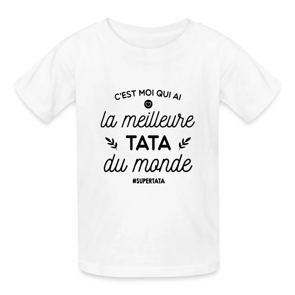 Meilleure Tata du Monde - Cadeau Original sur T-shirts Russell Enfant