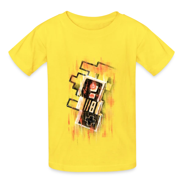 Manette Rétro Floue NES sur T-shirts Russell Enfant