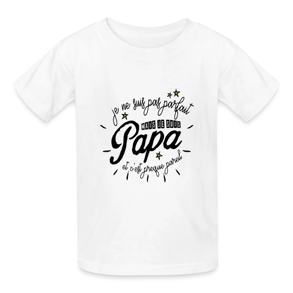 Papa Presque Parfait sur T-shirts Russell Enfant