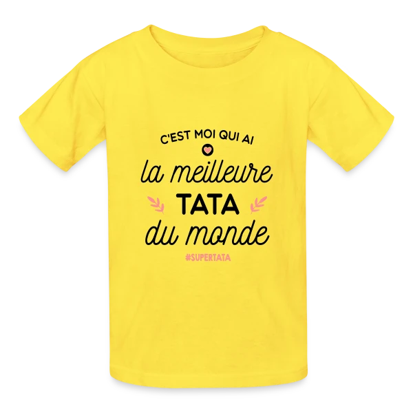 La Meilleure Tata du Monde - Le Cadeau Parfait sur T-shirts Russell Enfant