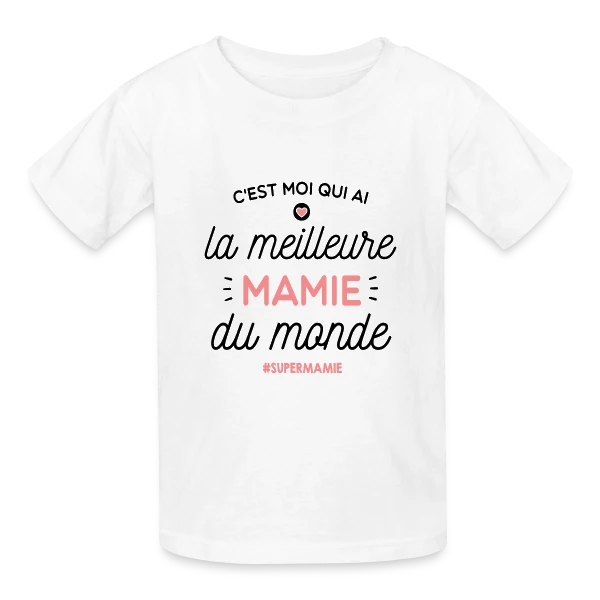 Mamie en Or : La Meilleure du Monde sur T-shirts Russell Enfant