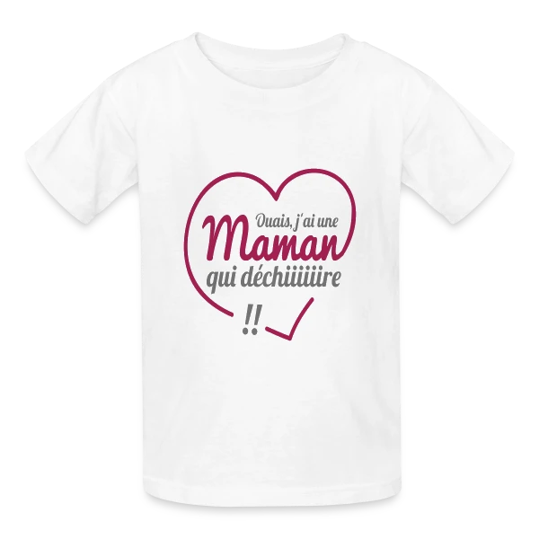 Maman qui Déchire sur T-shirts Russell Enfant