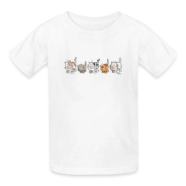 Chats Amusants - Les Félins Rigolos sur T-shirts Russell Enfant