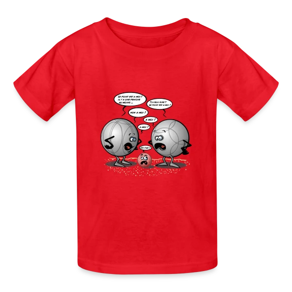 Discorde Pétanque : Le Choc des Titans (et des boules) sur T-shirts Russell Enfant
