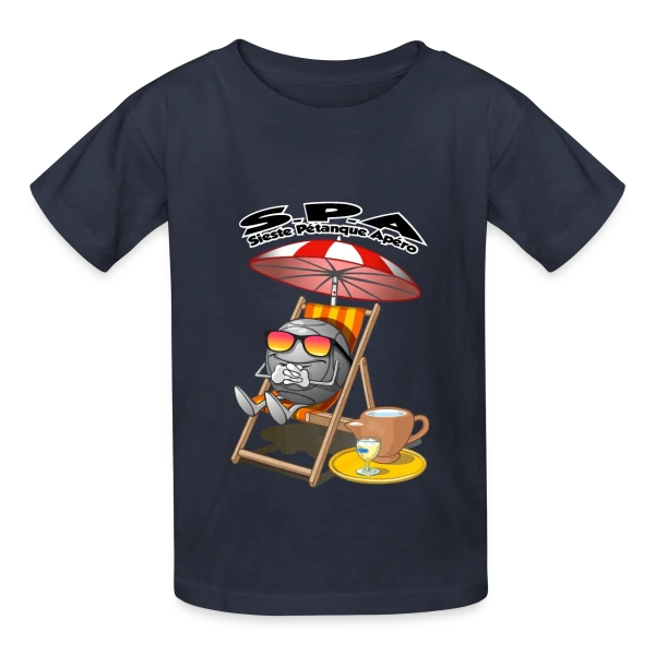 Trio Gagnant : Sieste, Pétanque, Apéro sur T-shirts Russell Enfant