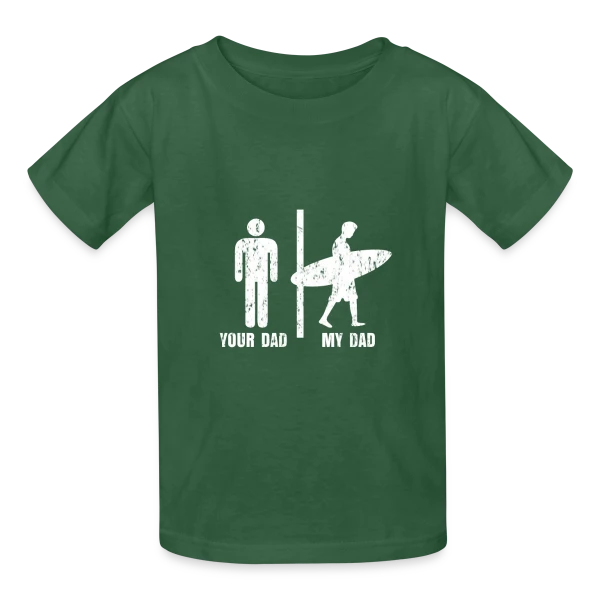 Papa Surfeur | Plage & Océan sur T-shirts Russell Enfant