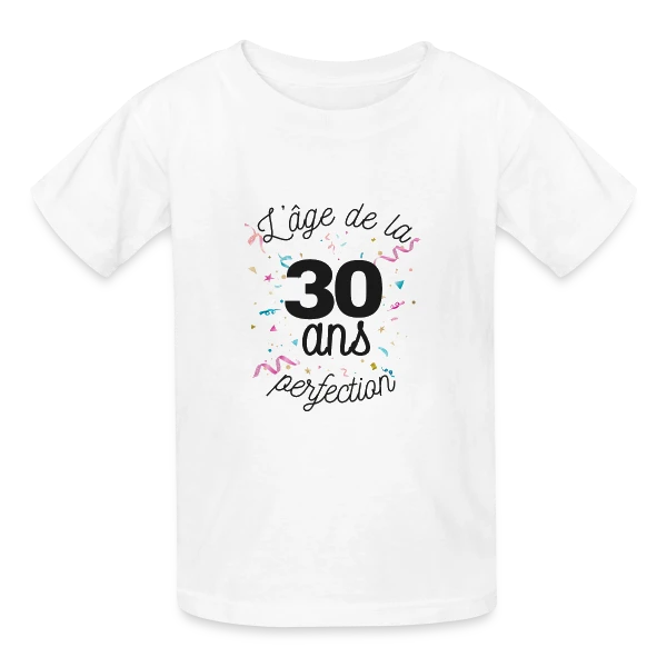 30 Ans : L'Âge de la Perfection sur T-shirts Russell Enfant