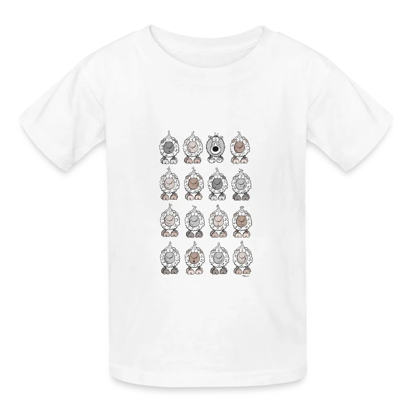 Le Loup dans la Bergerie sur T-shirts Russell Enfant