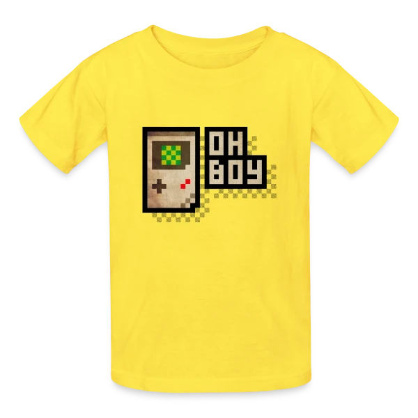 Console Rétro-Gaming Oh Boy ! - Pixel Art 90s sur T-shirts Russell Enfant