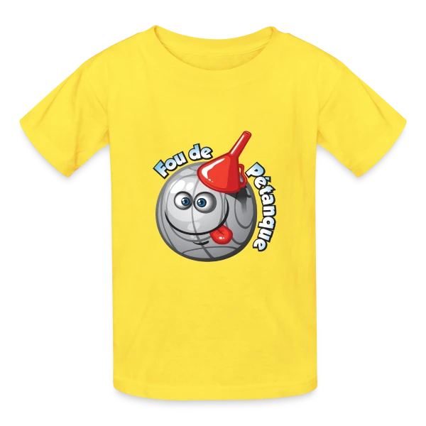 Passion Pétanque sur T-shirts Russell Enfant