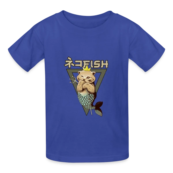 Le Roi Poisson-Chat sur T-shirts Russell Enfant