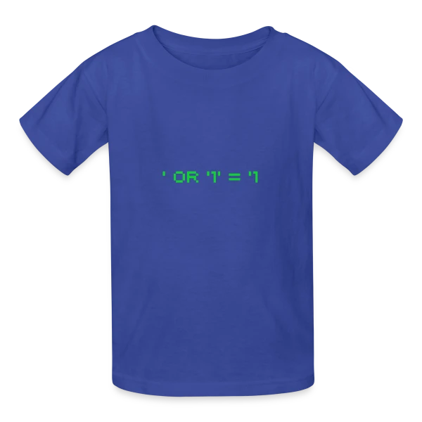 Hacker Pentest SQL Injection - Cybersécurité sur T-shirts Russell Enfant