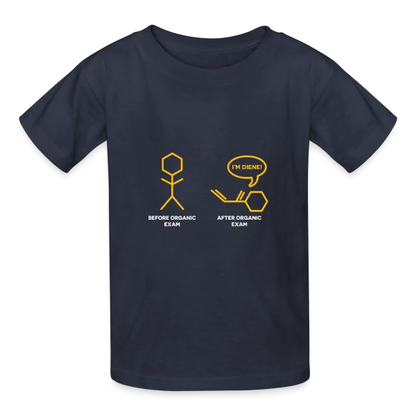 Blague Chimie Diène sur T-shirts Russell Enfant