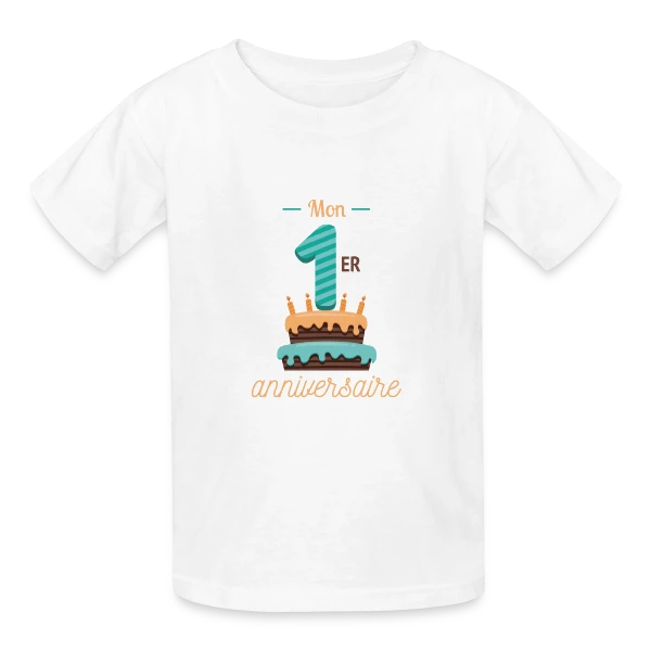 Mon Premier Anniversaire Garçon sur T-shirts Russell Enfant