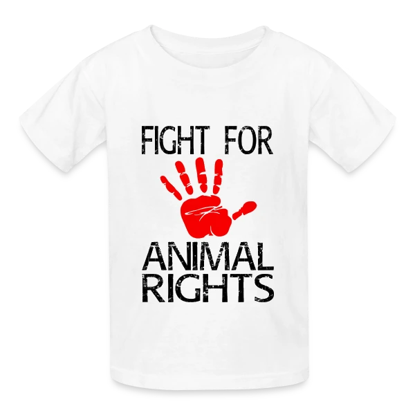 Défense Droits Animaux sur T-shirts Russell Enfant