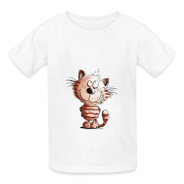 Pas moi, la chatte coquine - T-shirt humour félin sur T-shirts Russell Enfant