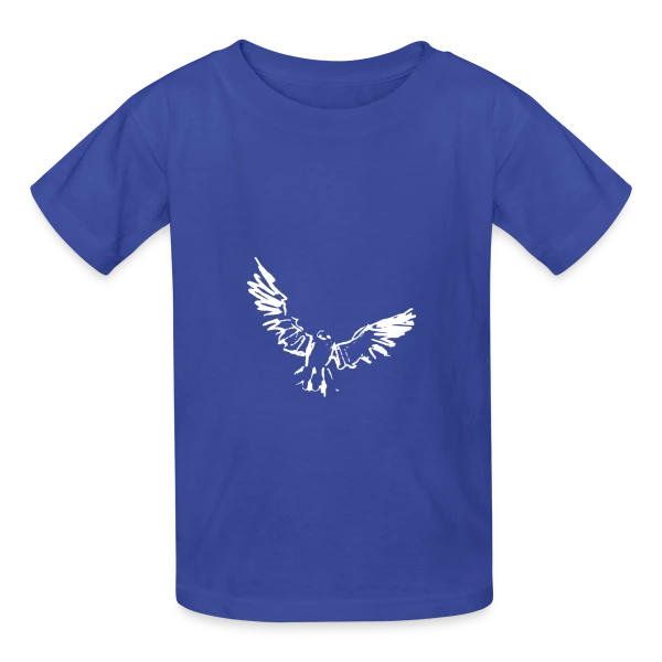 Oiseau en Vol Libre sur T-shirts Russell Enfant