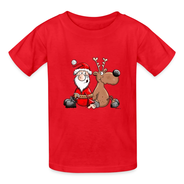 Le Dream Team de Noël - Esprit Festif sur T-shirts Russell Enfant