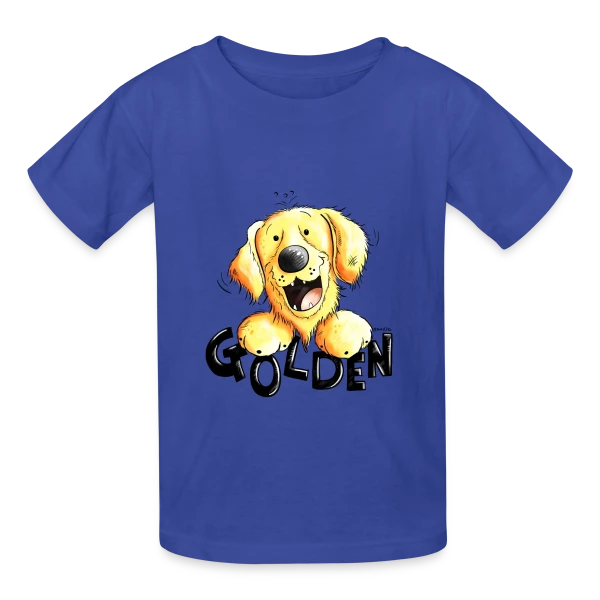 Golden Retriever Amusant - Mon Compagnon Fidèle sur T-shirts Russell Enfant
